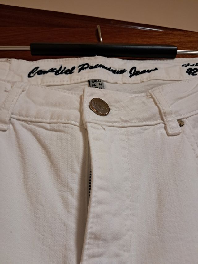 Pantalón vaquero blanco Jean