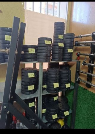 Discos peso gimnasio 

