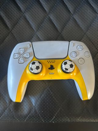 Mando PS5 Personalizado Amarillo y Blanco