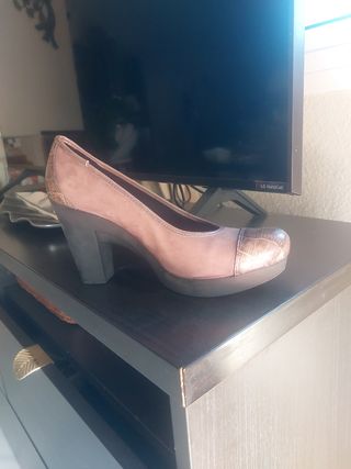 Zapatos B&W Talla 40 Beige/Marrón Sin Uso