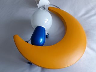 Lámpara Luna Infantil Madera Maciza