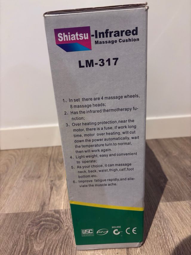 Shiatsu infrared massage cushion