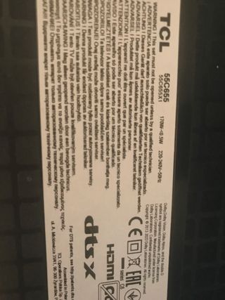 Televisor Plasma 55 Negro