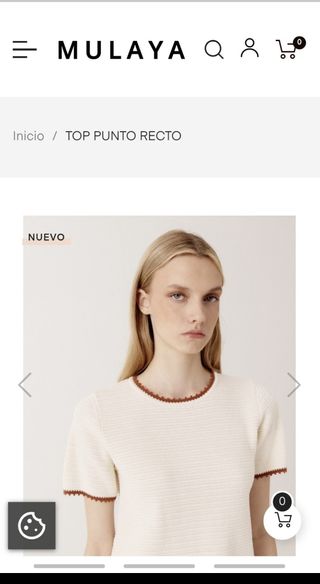 Top Punto Recto Mulaya Nuevo Talla S