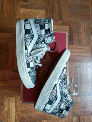 Zapatillas Vans Altas Estampadas . 