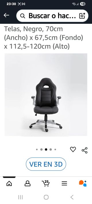 Silla Gaming Negra