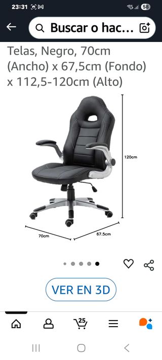 Silla Gaming Negra