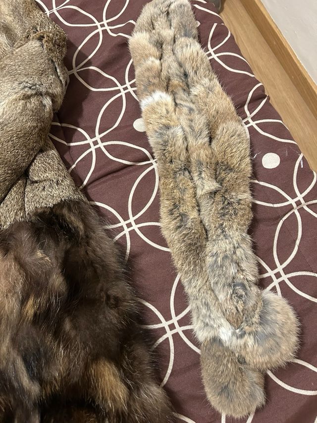 Abrigo de piel auténtica