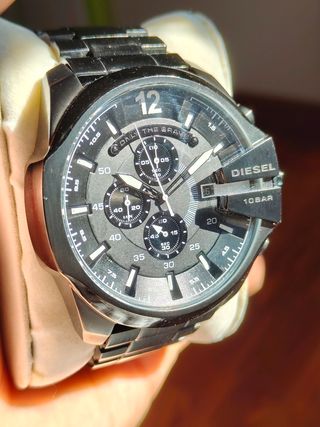 Reloj Diesel Cronógrafo Negro y Plateado