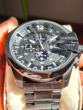 Reloj Diesel Cronógrafo Negro y Plateado