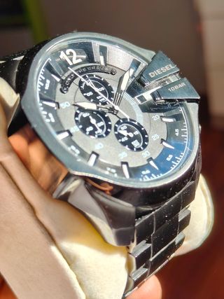 Reloj Diesel Cronógrafo Negro y Plateado