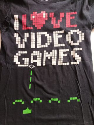 Camiseta I Love Video Games Talla M