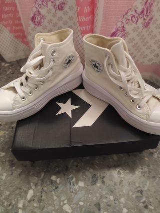 Botines Converse Blancos Mujer
