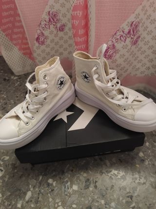 Botines Converse Blancos Mujer