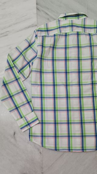Camisa Benetton cuadros caballero