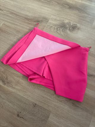 Falda pantalón fucsia