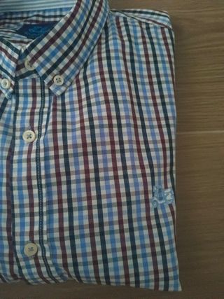 Camisa Cuadros Ridebike Azul y Rojo
