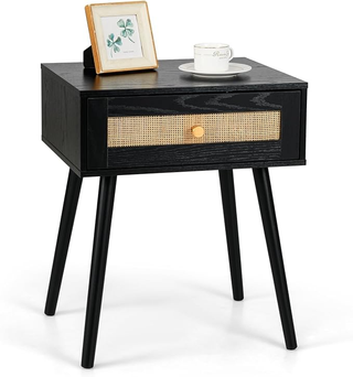 Comodino in Rattan 48 x 40 x 58 cm, Armadietto con