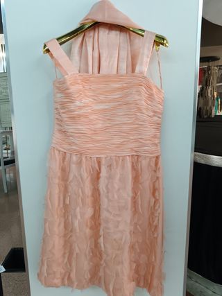 Vestido fiesta/eventos color salmón