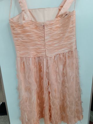Vestido fiesta/eventos color salmón