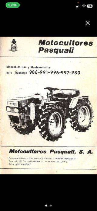 Manual Pasquali 986-991-996-997-980