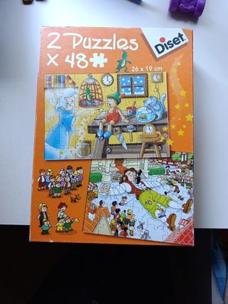 2 Puzzles 48 piezas Diset (4+ años)