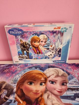 Puzzle Frozen Disney 100 piezas +3a