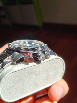Reloj Lotus Cronógrafo Azul y Plateado