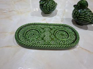 Saleros de cerámica. Tierra lux granada