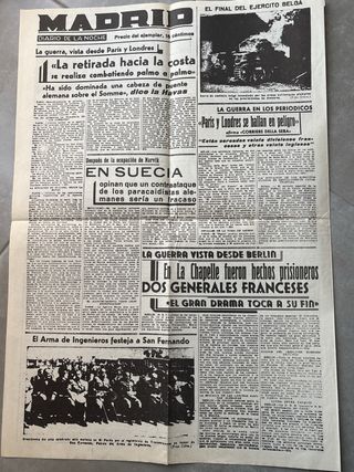 Cartel Guerra Civil
periódico postguerra
