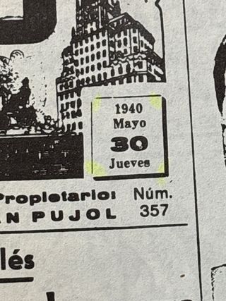 Cartel Guerra Civil
periódico postguerra