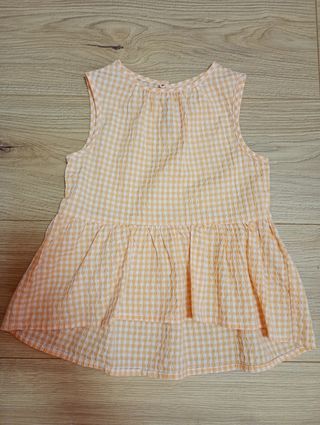 Camisa cuadros niña