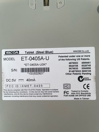 Tavoletta Grafica Wacom con Penna e Mouse