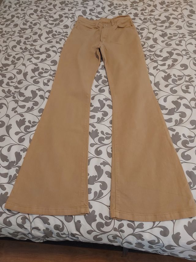 Calças Rep Womam Bege Tamanho 34