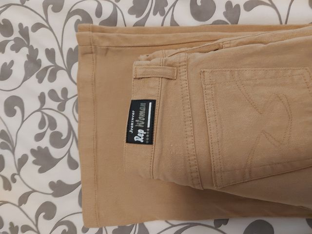 Calças Rep Womam Bege Tamanho 34