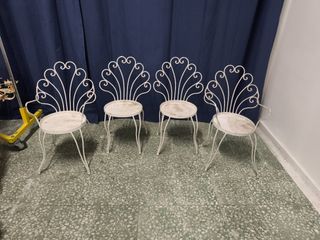 4 sillas jardín francesas 
