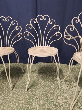 4 sillas jardín francesas 
