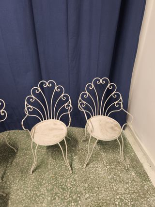4 sillas jardín francesas 