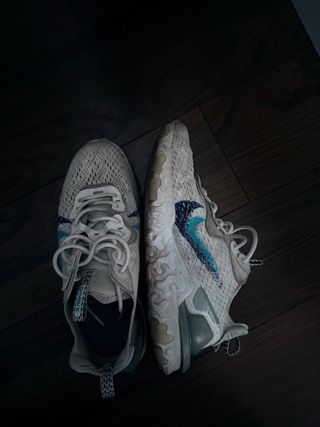 Tenis Nike React Vision Blanco Azul