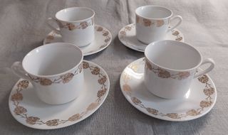 Set 4 tazze Thè Sabina Cecoslovacchia Anni 70