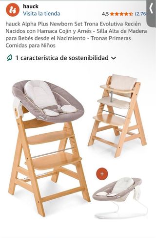 Trona bebé madera +0 años 