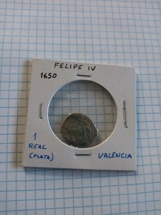 1 Real Plata Felipe IV Valencia 1650