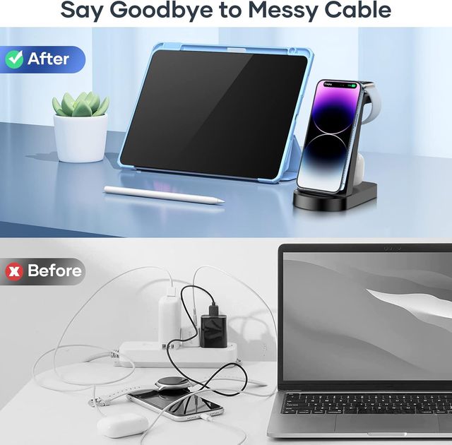 ¡-50%! | Estación Carga Inalámbrica 3 en 1 – CKCN