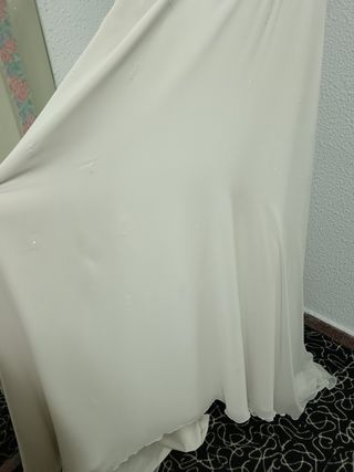 Vestido de Novia/Eventos blanco crema