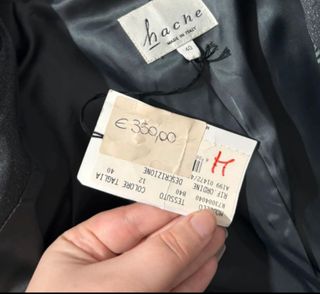Blazer nero brillantinato Made in Italy Tg 40