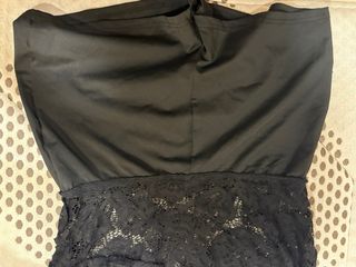 Falda pantalón fiesta encaje negro