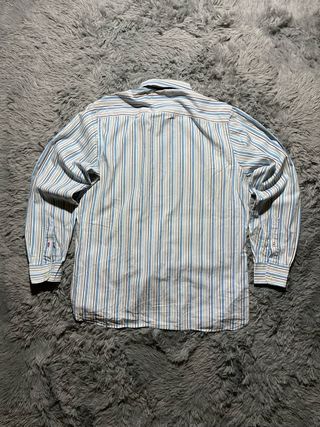 Camisa Tommy Hilfiger Rayas Azul Blanco Shirt