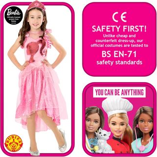 ✨ - Rubies Disfraz Barbie Princesa para niñas, Ves