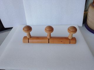 Colgador de madera 3 cabezas