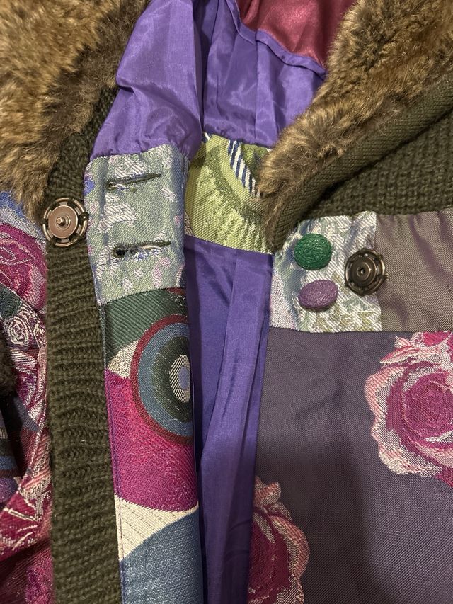 Abrigo Desigual Talla 42, precio original 190€